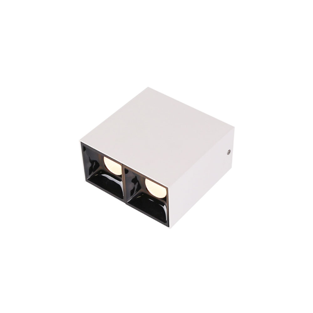 ALCH0120 Square Double Head Surface Mounted Lighting 2*7W Led Anti Glaring Ceiling Light - Image 1