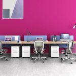 Spazio SLF-WS3-S Work Station Desk