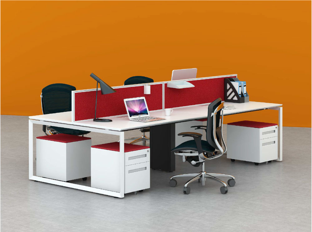 spazio-slf-ws4-d-01 Spazio SLF-WS4-D Work Station Desk - Image 1