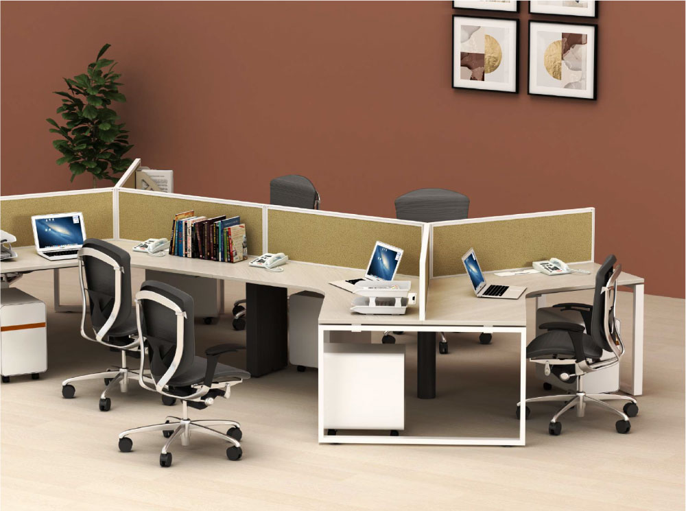 spazio-slh-120d06-01 Spazio SLH-120D06 Work Station Desk - Image 1