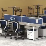Spazio SLH-WS4-D Work Station Desk