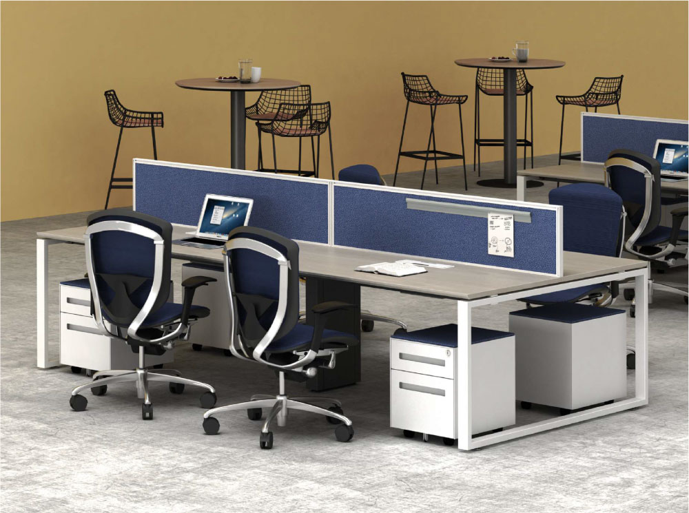 spazio-slh-ws4-d-01 Spazio SLH-WS4-D Work Station Desk - Image 1